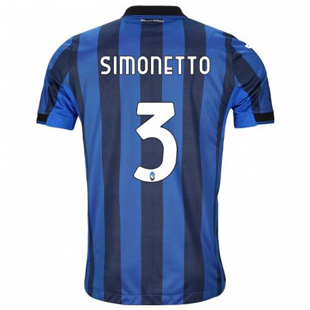 Kandiny Muži Federico Simonetto #3 Čierna Modrá Dresy Hazai Csapatmez 2023/24 Triĭká