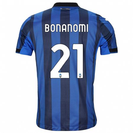 Kandiny Muži Andrea Bonanomi #21 Čierna Modrá Dresy Hazai Csapatmez 2023/24 Triĭká