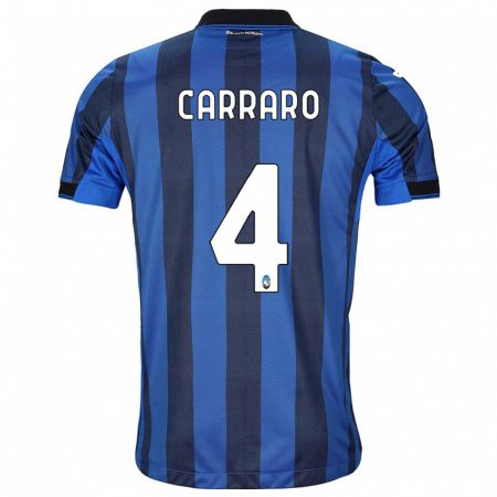 Kandiny Muži Marco Carraro #4 Čierna Modrá Dresy Hazai Csapatmez 2023/24 Triĭká
