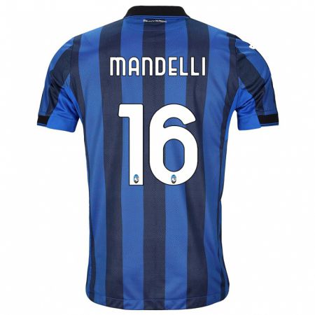 Kandiny Muži Giulia Mandelli #16 Čierna Modrá Dresy Hazai Csapatmez 2023/24 Triĭká