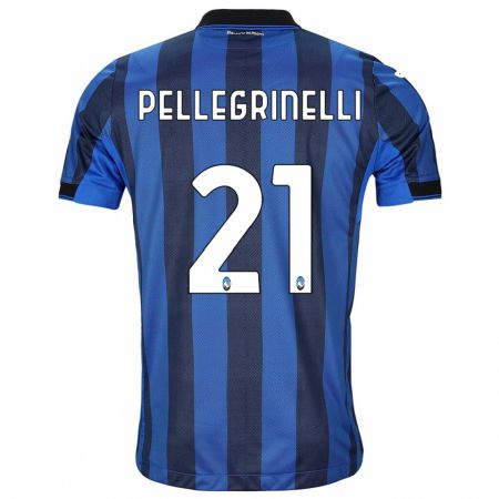 Kandiny Muži Giorgia Pellegrinelli #21 Čierna Modrá Dresy Hazai Csapatmez 2023/24 Triĭká