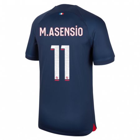 Kandiny Muži Marco Asensio #11 Modrá Červená Dresy Hazai Csapatmez 2023/24 Triĭká