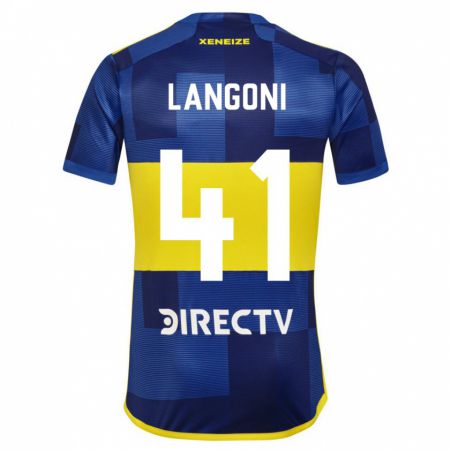Kandiny Muži Luca Langoni #41 Tmavomodrá Žltá Dresy Hazai Csapatmez 2023/24 Triĭká