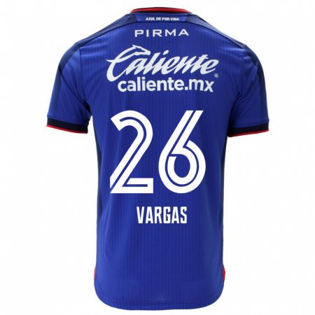 Kandiny Muži Carlos Vargas #26 Modrá Dresy Hazai Csapatmez 2023/24 Triĭká