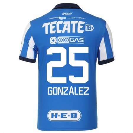 Kandiny Muži Jonathan González #25 Modrá Biela Dresy Hazai Csapatmez 2023/24 Triĭká