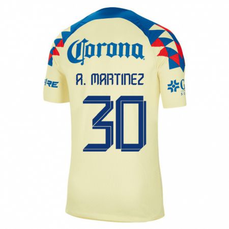 Kandiny Muži Arturo Martínez #30 Žltá Dresy Hazai Csapatmez 2023/24 Triĭká