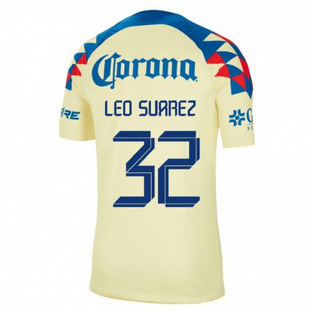 Kandiny Muži Leo Suárez #32 Žltá Dresy Hazai Csapatmez 2023/24 Triĭká