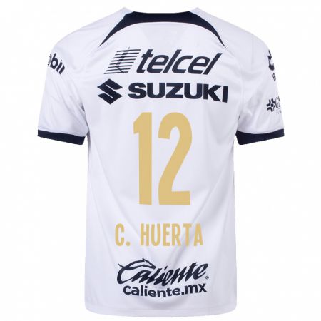 Kandiny Muži César Huerta #12 Biely Dresy Hazai Csapatmez 2023/24 Triĭká