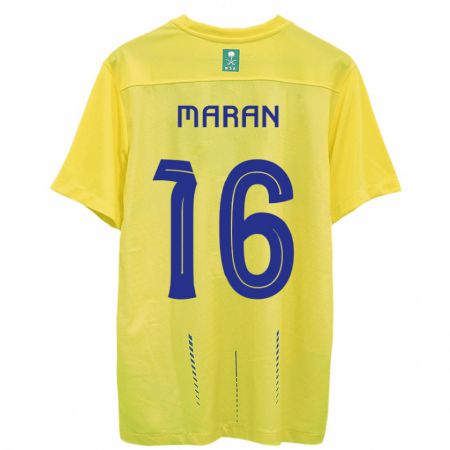 Kandiny Muži Mohammed Maran #16 Žltá Dresy Hazai Csapatmez 2023/24 Triĭká