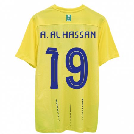 Kandiny Muži Ali Al-Hassan #19 Žltá Dresy Hazai Csapatmez 2023/24 Triĭká