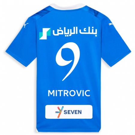 Kandiny Muži Aleksandar Mitrovic #9 Modrá Dresy Hazai Csapatmez 2023/24 Triĭká