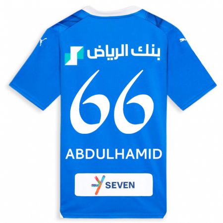 Kandiny Muži Saud Abdulhamid #66 Modrá Dresy Hazai Csapatmez 2023/24 Triĭká