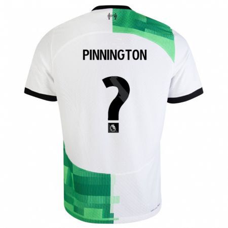 Kandiny Muži Carter Pinnington #0 Biela Zelená Dresy Idegenbeli Csapatmez 2023/24 Triĭká