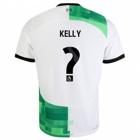 Kandiny Muži Kyle Kelly #0 Biela Zelená Dresy Idegenbeli Csapatmez 2023/24 Triĭká