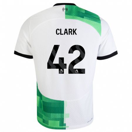 Kandiny Muži Bobby Clark #42 Biela Zelená Dresy Idegenbeli Csapatmez 2023/24 Triĭká