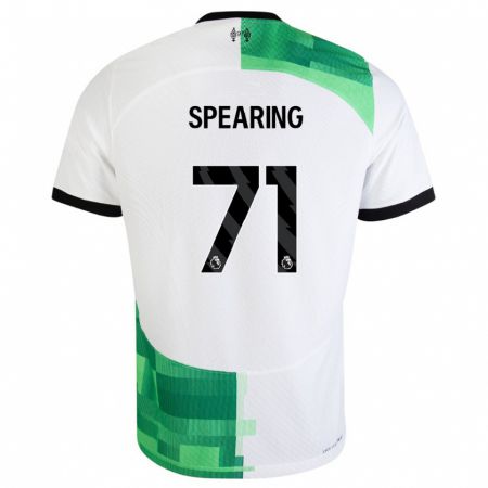 Kandiny Muži Jay Spearing #71 Biela Zelená Dresy Idegenbeli Csapatmez 2023/24 Triĭká