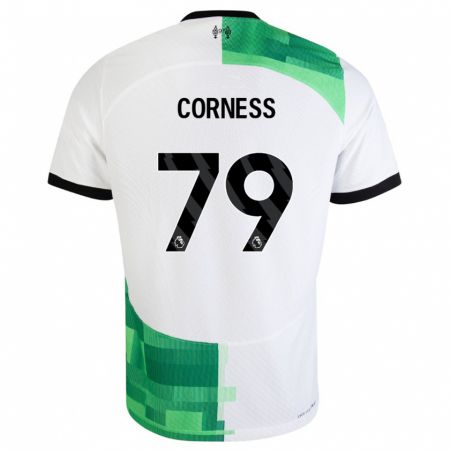 Kandiny Muži Dominic Corness #79 Biela Zelená Dresy Idegenbeli Csapatmez 2023/24 Triĭká