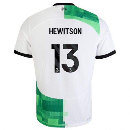 Kandiny Muži Luke Hewitson #13 Biela Zelená Dresy Idegenbeli Csapatmez 2023/24 Triĭká