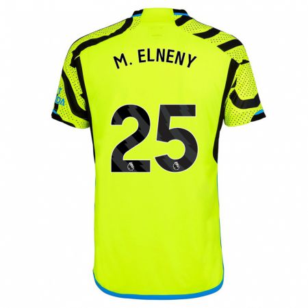 Kandiny Muži Mohamed Elneny #25 Žltá Dresy Idegenbeli Csapatmez 2023/24 Triĭká