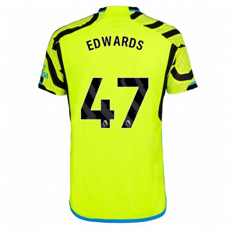 Kandiny Muži Khayon Edwards #47 Žltá Dresy Idegenbeli Csapatmez 2023/24 Triĭká