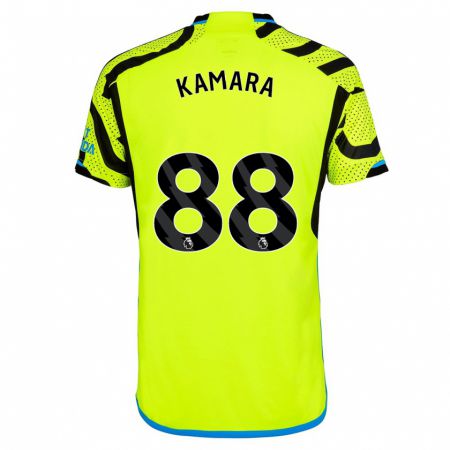 Kandiny Muži Osman Kamara #88 Žltá Dresy Idegenbeli Csapatmez 2023/24 Triĭká