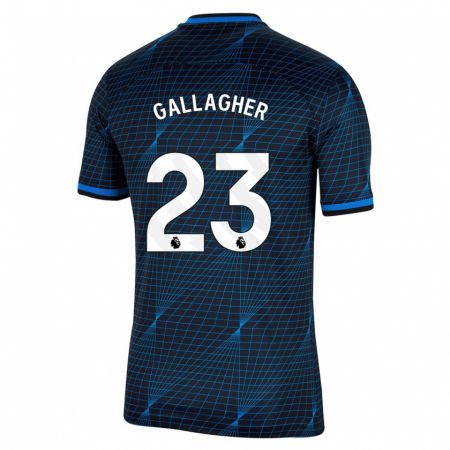 Kandiny Muži Conor Gallagher #23 Tmavomodrá Dresy Idegenbeli Csapatmez 2023/24 Triĭká
