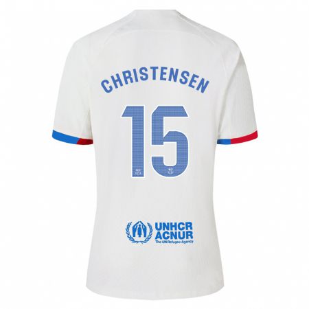 Kandiny Muži Andreas Christensen #15 Biely Dresy Idegenbeli Csapatmez 2023/24 Triĭká