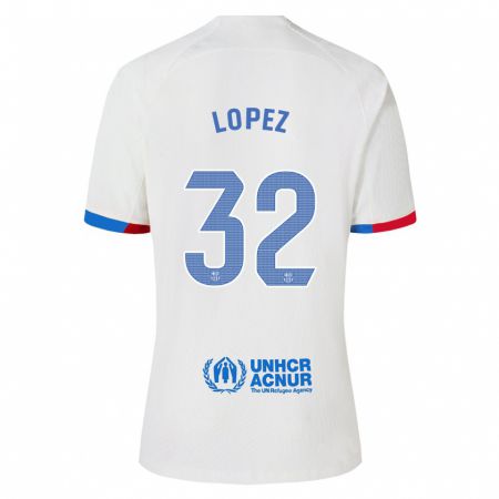 Kandiny Muži Fermín López #32 Biely Dresy Idegenbeli Csapatmez 2023/24 Triĭká