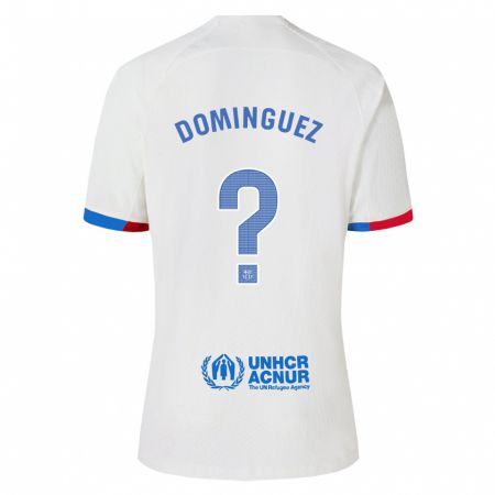 Kandiny Muži Sergi Domínguez #0 Biely Dresy Idegenbeli Csapatmez 2023/24 Triĭká