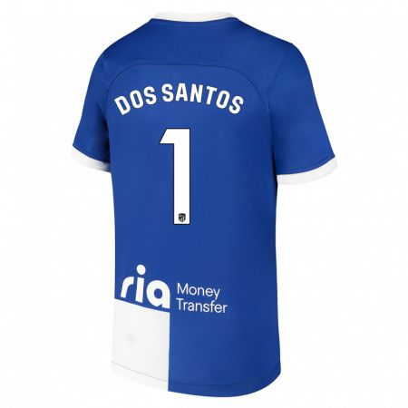 Kandiny Muži Alex Dos Santos #1 Modrá Biela Dresy Idegenbeli Csapatmez 2023/24 Triĭká