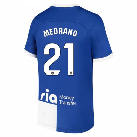 Kandiny Muži Fernando Medrano #21 Modrá Biela Dresy Idegenbeli Csapatmez 2023/24 Triĭká