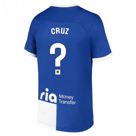 Kandiny Muži Alberto Cruz #0 Modrá Biela Dresy Idegenbeli Csapatmez 2023/24 Triĭká