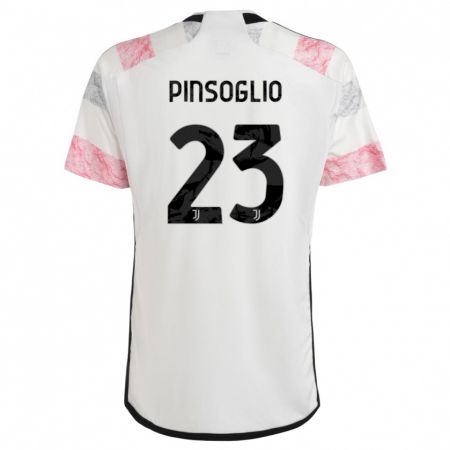 Kandiny Muži Carlo Pinsoglio #23 Biela Ružová Dresy Idegenbeli Csapatmez 2023/24 Triĭká