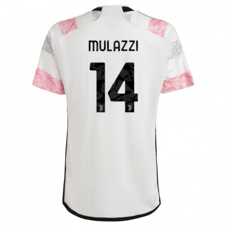 Kandiny Muži Gabriele Mulazzi #14 Biela Ružová Dresy Idegenbeli Csapatmez 2023/24 Triĭká