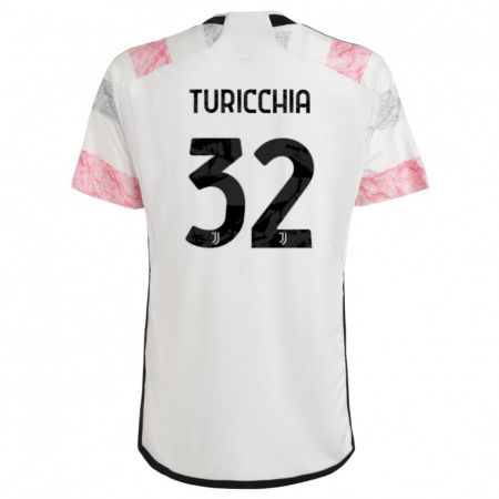 Kandiny Muži Riccardo Turicchia #32 Biela Ružová Dresy Idegenbeli Csapatmez 2023/24 Triĭká