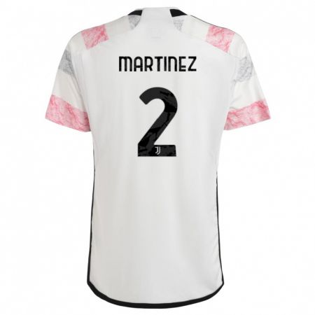 Kandiny Muži Bruno Martinez #2 Biela Ružová Dresy Idegenbeli Csapatmez 2023/24 Triĭká