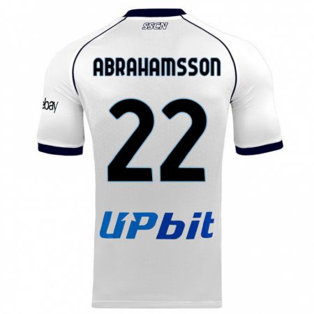 Kandiny Muži Sejde Abrahamsson #22 Biely Dresy Idegenbeli Csapatmez 2023/24 Triĭká