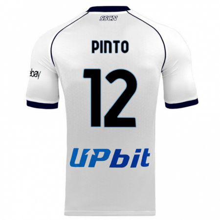 Kandiny Muži Ciro Pinto #12 Biely Dresy Idegenbeli Csapatmez 2023/24 Triĭká
