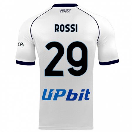 Kandiny Muži Francesco Rossi #29 Biely Dresy Idegenbeli Csapatmez 2023/24 Triĭká