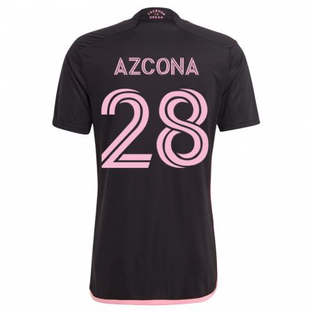 Kandiny Muži Edison Azcona #28 Čierna Dresy Idegenbeli Csapatmez 2023/24 Triĭká