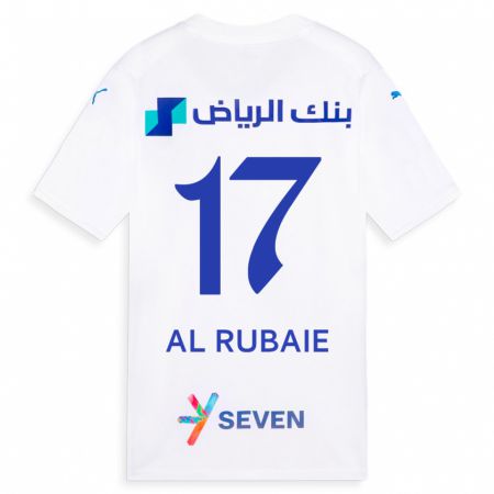 Kandiny Muži Mohammed Al-Rubaie #17 Biely Dresy Idegenbeli Csapatmez 2023/24 Triĭká