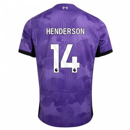 Kandiny Muži Henderson #14 Fialová Dresy Tretia Csapatmez 2023/24 Triĭká