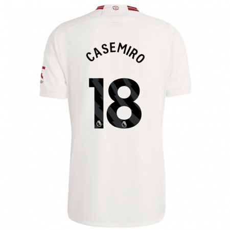 Kandiny Muži Casemiro #18 Biely Dresy Tretia Csapatmez 2023/24 Triĭká