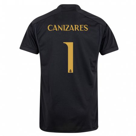 Kandiny Muži Lucas Cañizares #1 Čierna Dresy Tretia Csapatmez 2023/24 Triĭká