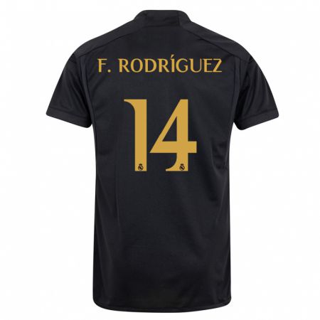 Kandiny Muži Fer Rodríguez #14 Čierna Dresy Tretia Csapatmez 2023/24 Triĭká