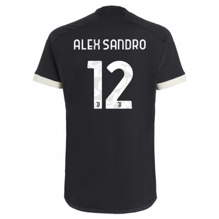 Kandiny Muži Alex Sandro #12 Čierna Dresy Tretia Csapatmez 2023/24 Triĭká