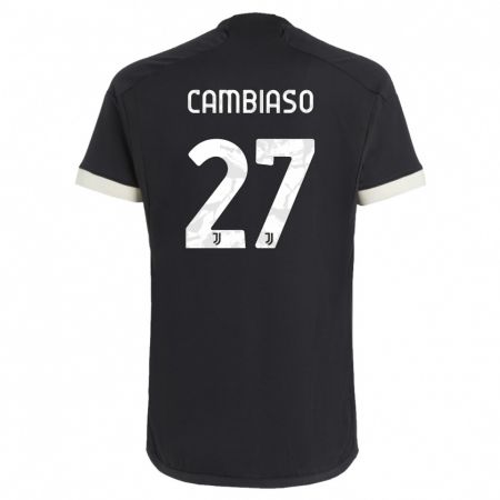 Kandiny Muži Andrea Cambiaso #27 Čierna Dresy Tretia Csapatmez 2023/24 Triĭká