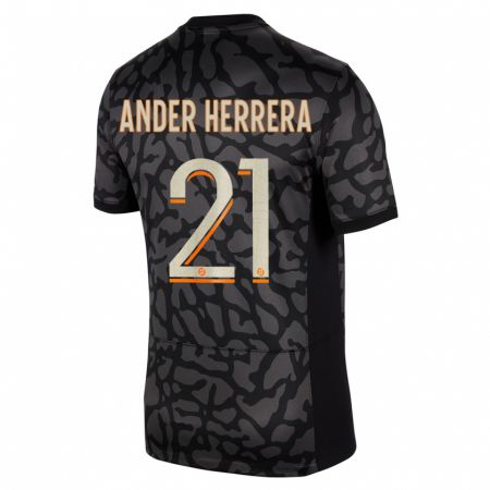 Kandiny Muži Ander Herrera #21 Čierna Dresy Tretia Csapatmez 2023/24 Triĭká