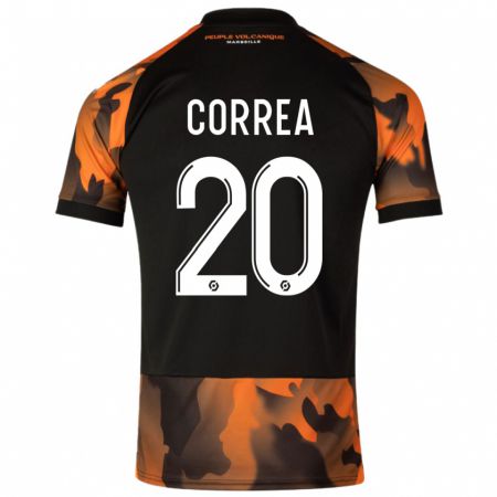 Kandiny Muži Joaquín Correa #20 Čierna Oranžová Dresy Tretia Csapatmez 2023/24 Triĭká