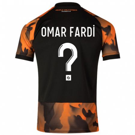Kandiny Muži El Omar Fardi #0 Čierna Oranžová Dresy Tretia Csapatmez 2023/24 Triĭká